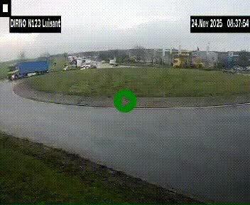 Webcam en périphérie de Chartres sur la N123, à hauteur de Luisant. Vue orientée vers Chartres