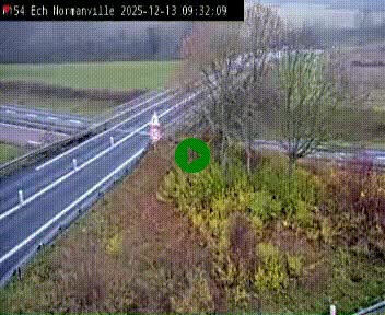 Webcam à hauteur du Leclerc Normanville sur la N154. Vue orientée vers Rouen