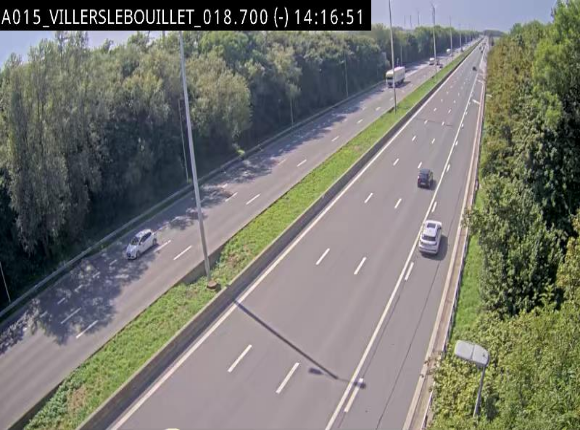 Webcam autoroute Belgique - Villers-le-Bouillet - E42 direction Liège - BK 18.7