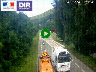 Web cam trafic à Vizille sur la nationale N85 en direction de Grenoble et en provenance de Briançon