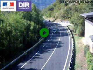 Caméra trafic sur la N90 à Bourg-Saint-Maurice, en provenance d'Aoste et en direction d'Albertville