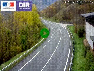 Caméra trafic sur la N90 à Bourg-Saint-Maurice, en provenance d'Aoste et en direction d'Albertville