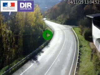 Caméra trafic sur la N90 à Bourg-Saint-Maurice, en provenance d'Aoste et en direction d'Albertville