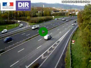 Caméra routière à hauteur de la sortie 15 Chambéry-centre au PK 4,103 en direction d'Albertville