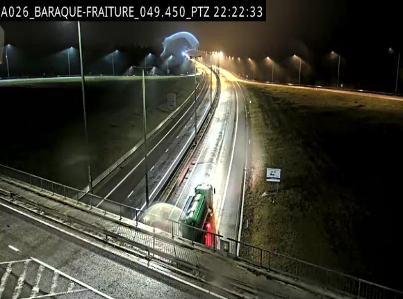 Webcam à la Baraque de Fraiture à la jonction entre l'E25 et la N89 à hauteur de Vielsalm