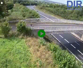 Webcam sur A84 à hauteur de Pont-Farcy, au niveau du pont autoroutier sur la Vire, au sud de Saint-Lô