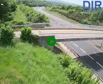 Webcam sur A84 à hauteur de Pont-Farcy, au niveau du pont autoroutier sur la Vire, au sud de Saint-Lô