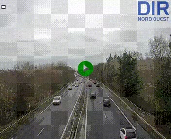 Webcam sur le périphérique de Caen (N814) à l'est de la ville, à Mondeville hauteur de la sortie 2, Presqu'île-Rives de l'Orne, au bout de l'autoroute A13