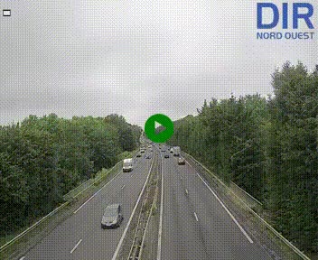 Webcam sur le périphérique de Caen (N814) à l'est de la ville, à Mondeville hauteur de la sortie 2, Presqu'île-Rives de l'Orne, au bout de l'autoroute A13