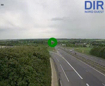 Webcam au début de l'A84 sur le périphérique Ouest de Caen (N814) à hauteur de la sortie 9, Porte de Bretagne
