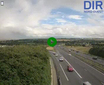Webcam au début de l'A84 sur le périphérique Ouest de Caen (N814) à hauteur de la sortie 9, Porte de Bretagne