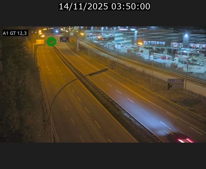 Traffic live webcam Luxembourg Senningerberg - A1 direction Allemagne - BK 12.3