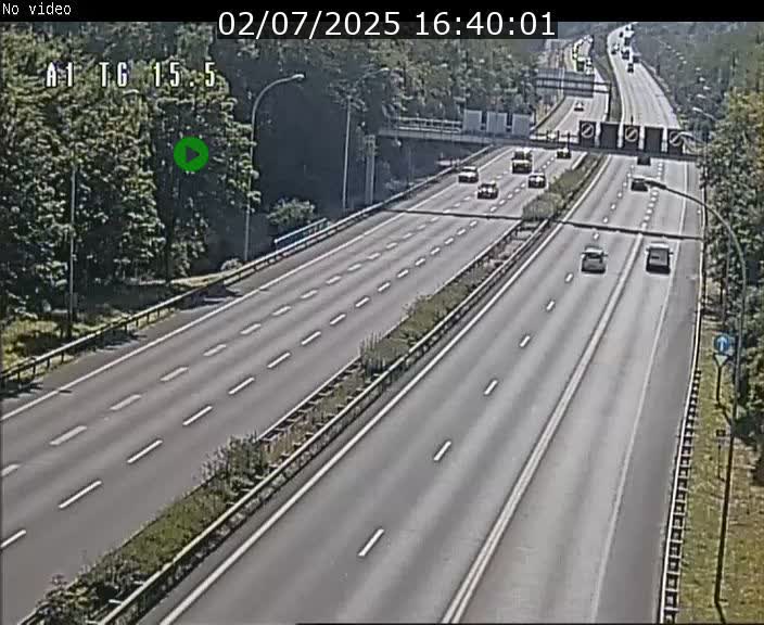 Traffic live webcam Luxembourg Munsbach - A1 direction Luxembourg - BK 15.5