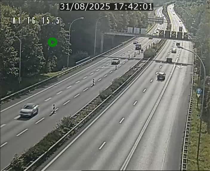 Traffic live webcam Luxembourg Munsbach - A1 direction Luxembourg - BK 15.5