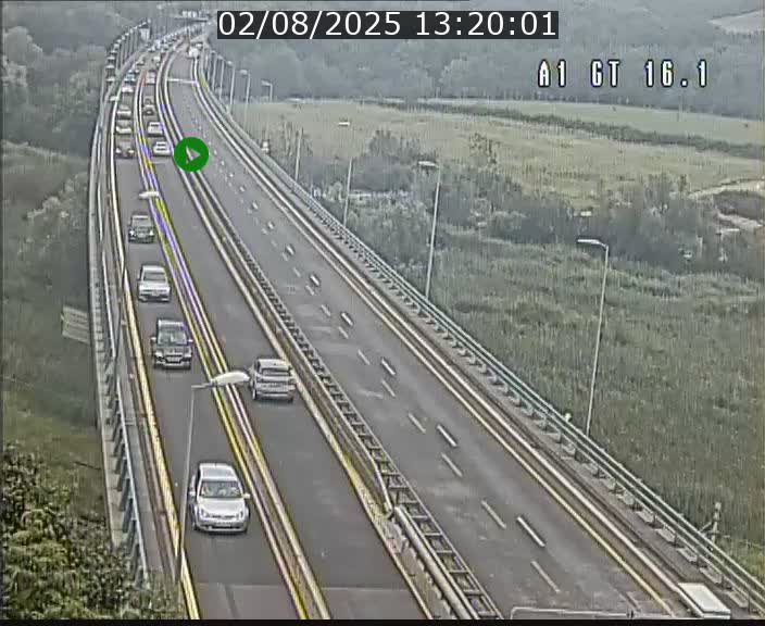 Traffic live webcam Luxembourg Niederanven - A1 direction Allemagne - BK 16.1