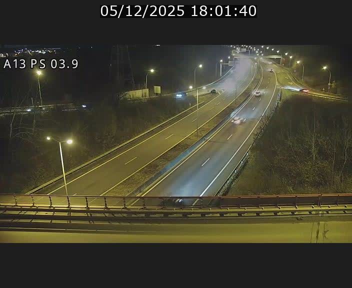 Traffic live webcam Luxembourg Differdange - A13 direction Esch-sur-Alzette - BK 3.9