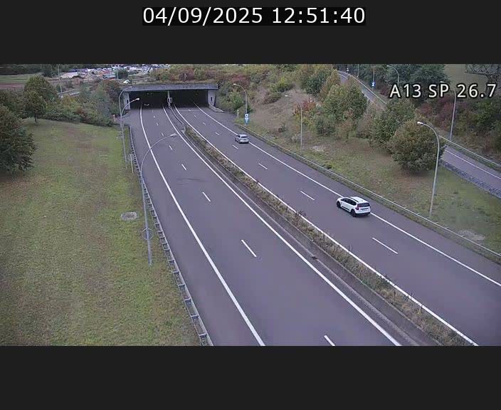 Traffic live webcam Luxembourg Frisange - A13 direction Luxembourg-ville - BK 26.7