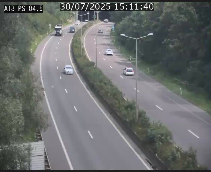 Traffic live webcam Luxembourg Differdange - A13 direction Esch-sur-Alzette - BK 4.5