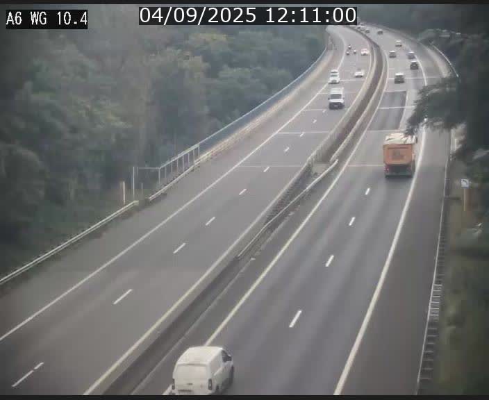 Traffic live webcam Luxembourg Mamer - A6 - BK 10.4 - direction Luxembourg/France/Allemagne