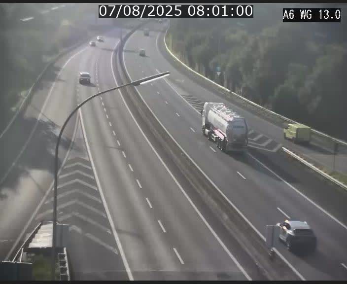 Traffic live webcam Luxembourg Mamer - A6 - BK 13 - direction Luxembourg/France/Allemagne