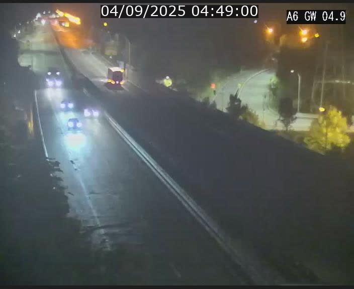 Traffic live webcam Luxembourg Croix de Cessange - A6 - BK 4.9 - direction Belgique