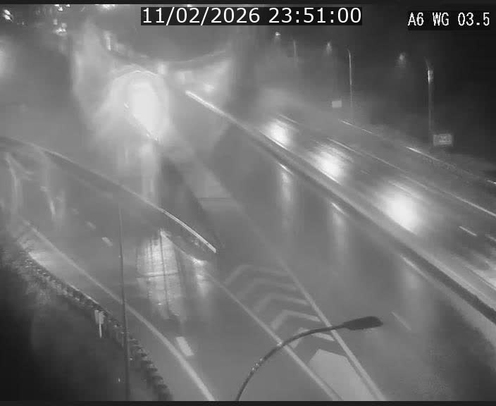 Traffic live webcam Luxembourg - Croix de Cessange - A6 - BK 3.5 - direction France/Allemagne