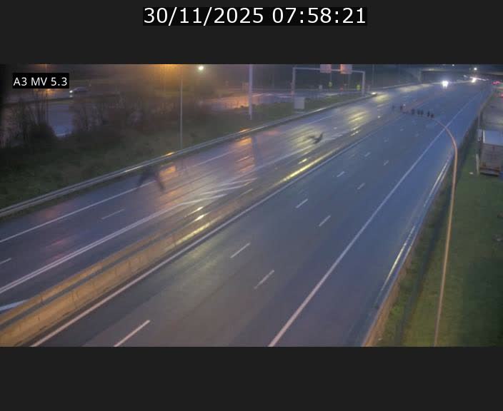 Webcam à l'Aire de Berchem au Luxembourg sur l'A3. Vue orientée vers la France