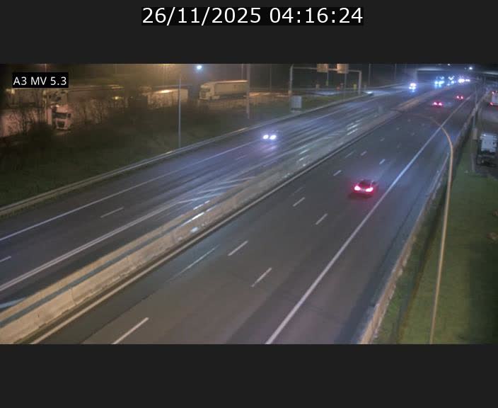 Webcam à l'Aire de Berchem au Luxembourg sur l'A3. Vue orientée vers la France