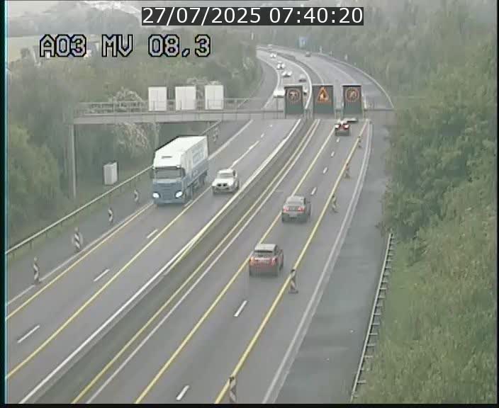 Webcam Autoroute après la Croix de Bettembourg en direction de Luxembourg sur l'A3