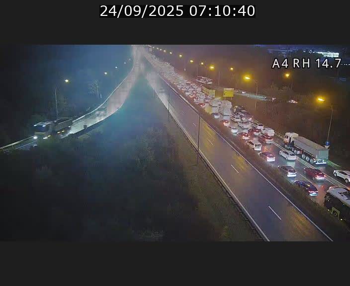 Traffic live webcam Luxembourg Jonction Lankelz - A4 - BK 14.7 - direction Luxembourg