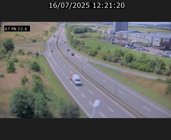 Caméra trafic Luxembourg - A7, Colmar-berg direction Mersch