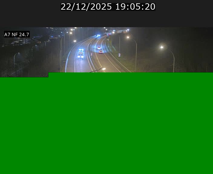 Caméra trafic Luxembourg - A7, Schieren direction Mersch