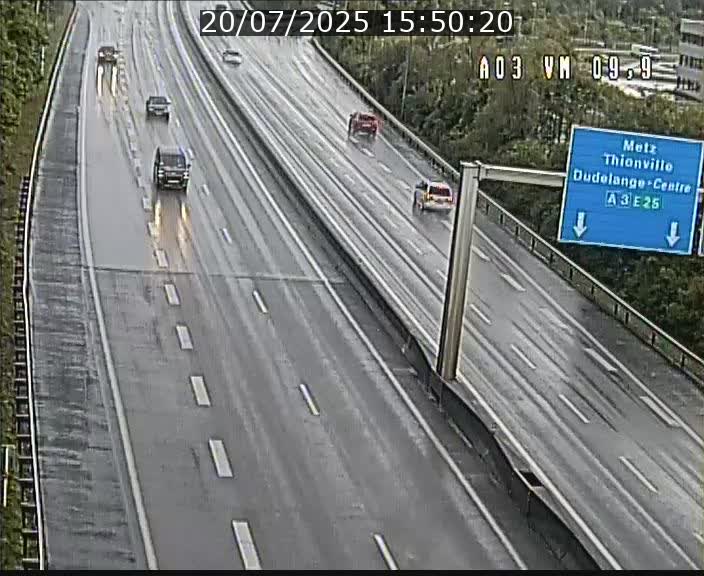 Webcam Autoroute à la Croix de Bettembourg - A3 - BK 9.9 - direction France