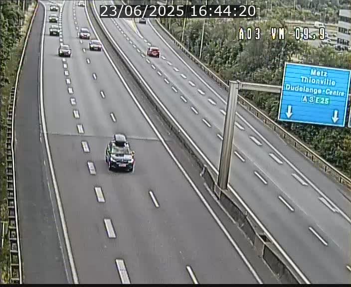 Webcam Autoroute à la Croix de Bettembourg - A3 - BK 9.9 - direction France