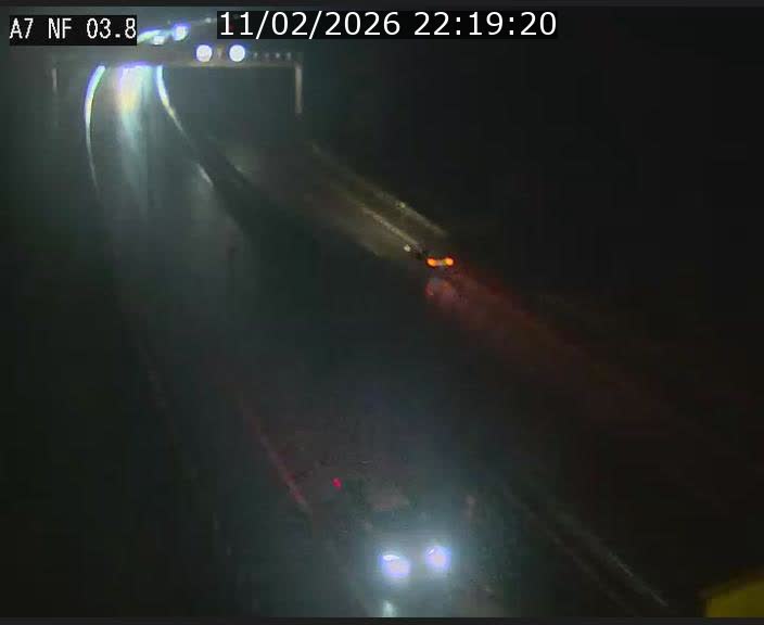 Webcam autoroute A7 au Luxembourg à la sortie du Tunnel Stafelter vers le Nord