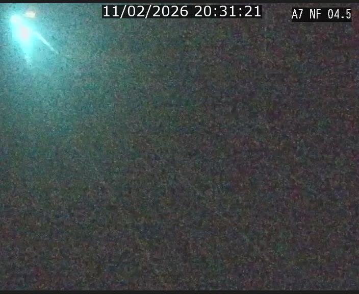 Caméra autoroute Luxembourg A7 - Passage à gibier Rëngelbour - direction Tunnel Grouft