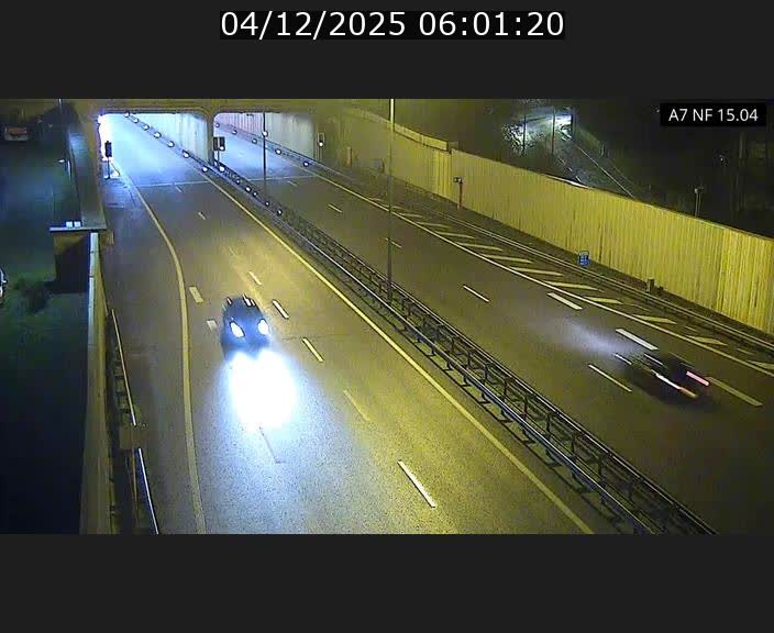 Caméra trafic Luxembourg - A7, Tunnel Mersch, entrée sud, direction Ettelbruck
