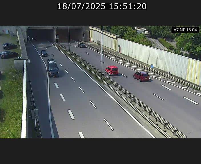 Caméra trafic Luxembourg - A7, Tunnel Mersch, entrée sud, direction Ettelbruck