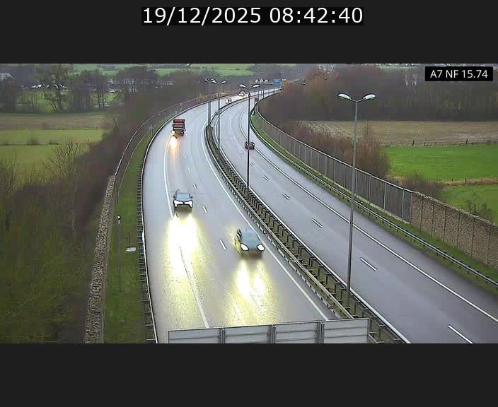 Caméra trafic Luxembourg - A7, Tunnel Mersch, entrée nord, direction Lorentzweiler