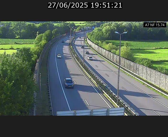 Caméra trafic Luxembourg - A7, Tunnel Mersch, entrée nord, direction Lorentzweiler