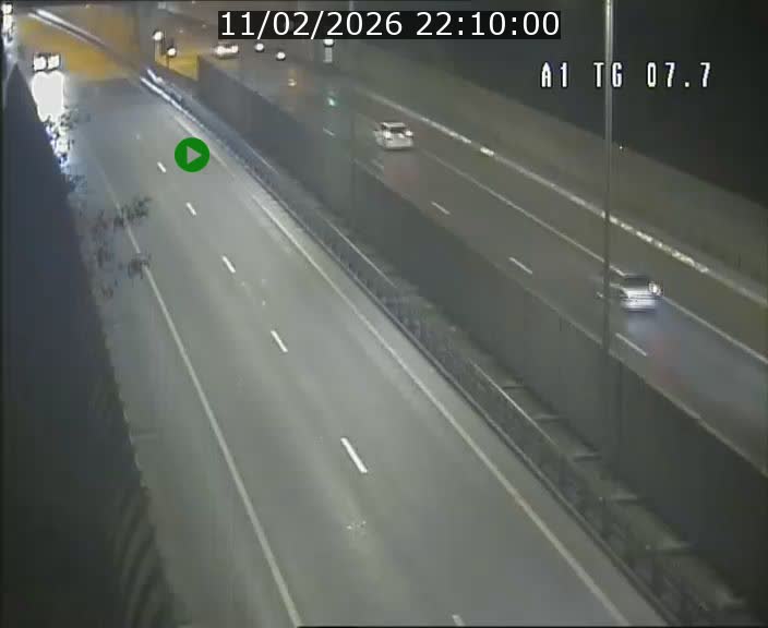 Traffic live webcam Luxembourg Kirchberg - A1 direction Luxembourg-ville - BK 7.7