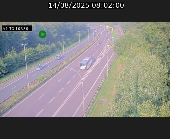 Traffic live webcam Luxembourg Senningerberg - A1 direction Luxembourg Kirchberg - BK 10.3