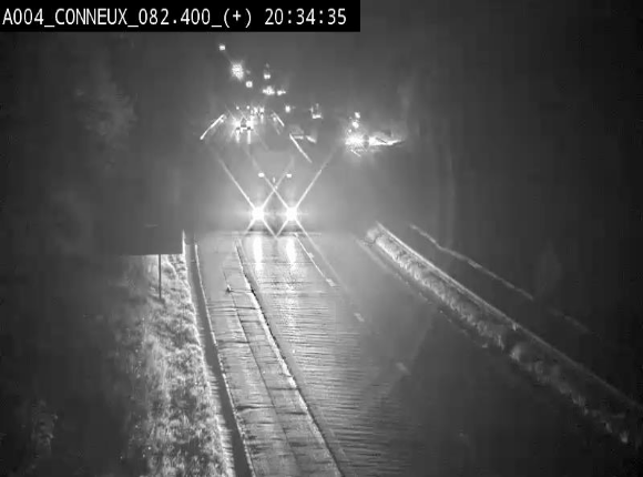 Webcam à hauteur de Conneux sur l'E411 en direction du sud de la Belgique