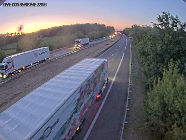 Caméra autoroute France - A31, Fey direction Metz
