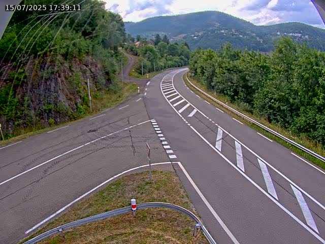 Caméra autoroute France - N66, col du Bussang direction Remiremont