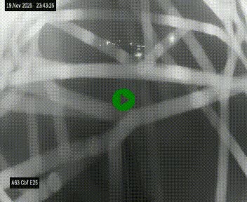 Webcam autoroute A63 en périphérie de Bordeaux au sud-est de la ville, en provenance du bassin d'Arcachon. Vue orientée vers Bordeaux