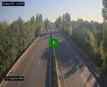 Webcam routière à la fin de la N10, en périphérique ouest d'Angouleme, proche de la jonction avec l'A10