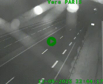 Caméra routière sur l'autoroute A20 à Saint-Hilaire-Bonneval, au sud de Limoges. Vue orientée vers Paris
