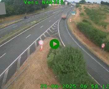 Webcam N147 au nord de Poitiers et à la jonction avec la A10