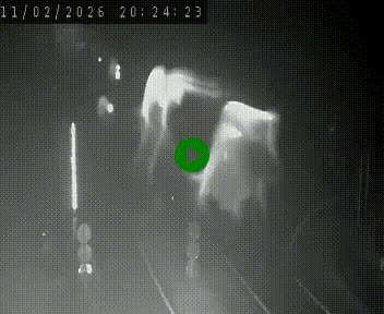 Webcam routière sur la N122 au niveau du Tunnel du Lioran. Vue de l'entrée côté Aurillac.